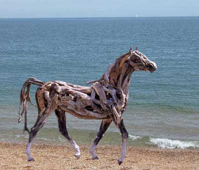 Driftwood Horse Art