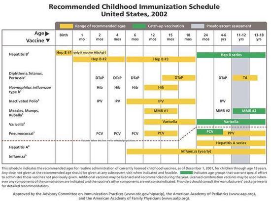 Hepatitis B Vaccine Chart