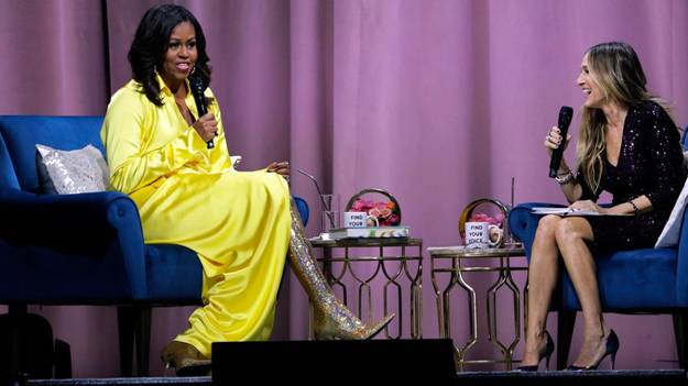 Social media goes wild over former first lady Michelle Obama's $4K designer boots