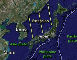 Image result for Japan's  earth crust displacement